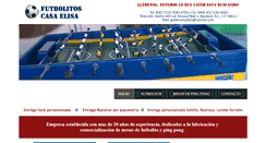 Desktop Screenshot of futbolitoscasaelisa.com