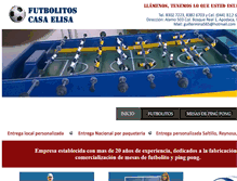 Tablet Screenshot of futbolitoscasaelisa.com